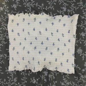Hollister Smocked Tie-Back Tube Top